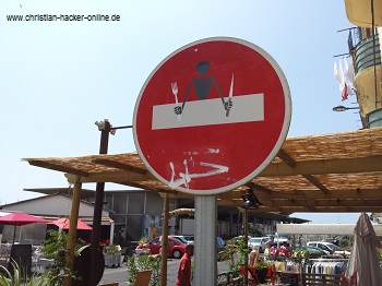Traffic sign in sete
