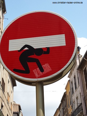 Traffic sign in sete