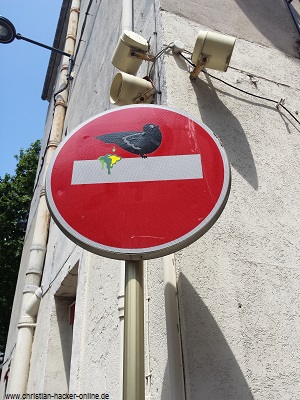 Traffic sign in sete