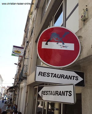 Traffic sign in sete